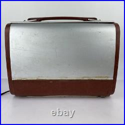 VINTAGE RCA PORTABLE RADIO Handle For Repair Parts Works Static See Video