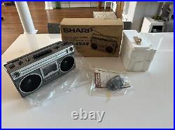VINTAGE SHARP GF-4545 Boombox AM/FM Stereo Radio Cassette REPAIR/PARTS-MINT