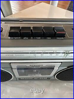 VINTAGE SHARP GF-4545 Boombox AM/FM Stereo Radio Cassette REPAIR/PARTS-MINT