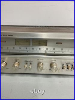VINTAGE SILVER FACE Pioneer SX-650 Stereo AM/FM Receiver Untested Parts As Is