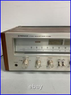 VINTAGE SILVER FACE Pioneer SX-650 Stereo AM/FM Receiver Untested Parts As Is