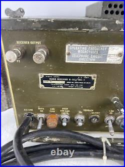 VINTAGE Signal Corps Receiver R-19J/TRC-1 Military Ham Radio PARTS OR REPAIR