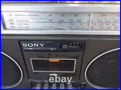 VINTAGE Sony CF-530S BOOMBOX JAPAN WITH SHORTWAVE PARTS or REPAIR