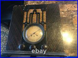 VINTAGE TUBE RADIO PARTS/RESTORE with police calls on dial