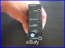 VNTG Aiwa HS-J600 Portable Cassette Player Radio Works Tape Broken Parts/Rep
