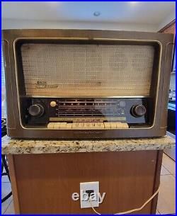 VTG 1957 GRUNDIG 5060 Hi-Fi Zauberklang Tabletop Radio For Parts W. Germany