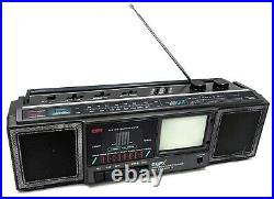 VTG 1989 GPX Model TVP 10 Television Boombox Radio TV/AM/FM/Tape Parts/Repair