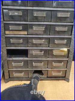 VTG 21 Drawer Plastic Parts Organizer Cabine Electronics Components Resistors #2