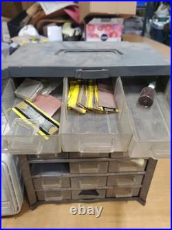 VTG 21 Drawer Plastic Parts Organizer Cabine Electronics Components Resistors #2