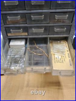 VTG 21 Drawer Plastic Parts Organizer Cabine Electronics Components Resistors #2