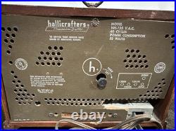 VTG Hallicrafters Table Clock Radio 1954 Parts Only Read Description