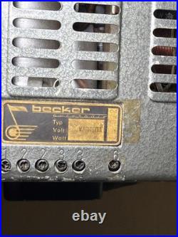 VTG Mercedes BECKER MEXICO TG AM/FM Mono Car Radio ('59-'64) UNTESTED Parts