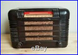 VTG Mid Century Arcadia Model 42 Bakelite Radio Parts or Restore Project Canada