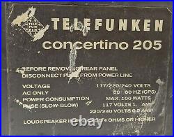 VTG Telefunken Concertino 205 HiFi FM/AM/SW Stereo Receiver Radio FOR PARTS