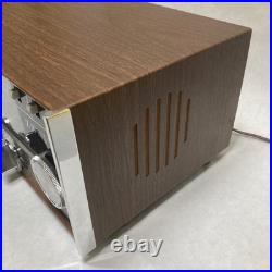 VTG Zenith AM Short Wave Receiver M660A Radio Wood Cabinet Parts Only Powers ON