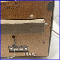 VTG Zenith AM Short Wave Receiver M660A Radio Wood Cabinet Parts Only Powers ON