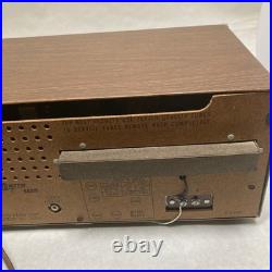 VTG Zenith AM Short Wave Receiver M660A Radio Wood Cabinet Parts Only Powers ON