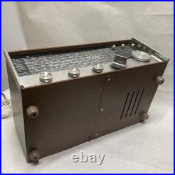 VTG Zenith AM Short Wave Receiver M660A Radio Wood Cabinet Parts Only Powers ON