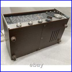 VTG Zenith AM Short Wave Receiver M660A Radio Wood Cabinet Parts Only Powers ON