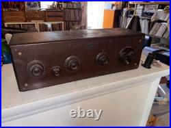 Vintage 1920`s Atwater Kent Model 20 Tube Radio Bread Box Parts Repair Restore