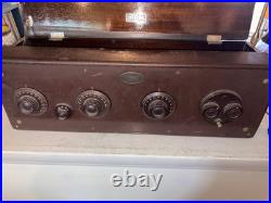 Vintage 1920`s Atwater Kent Model 20 Tube Radio Bread Box Parts Repair Restore