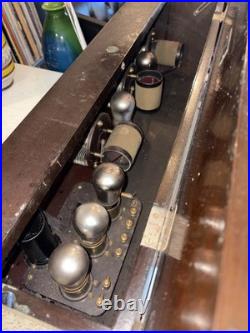 Vintage 1920`s Atwater Kent Model 20 Tube Radio Bread Box Parts Repair Restore