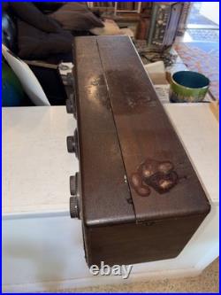Vintage 1920`s Atwater Kent Model 20 Tube Radio Bread Box Parts Repair Restore