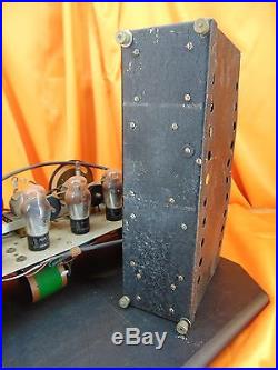 Vintage 1920's STEINITE 990 Chassis + Power Supply TUBE RADIO PILE O' PARTS