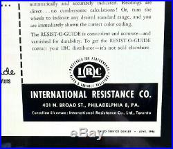 Vintage 1930s 40s IRC Radio Store Display Sign Parts Box Pre War Advertising