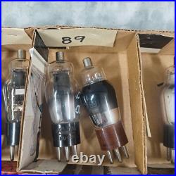 Vintage 1930s Vacuum Tubes 2B7, 2A5, 85, 89 + More Radio Parts Collection