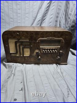 Vintage 1938 Motorola Pushbutton Tube Radio model 59T5 Parts Project Restoration