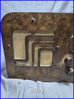 Vintage 1938 Motorola Pushbutton Tube Radio model 59T5 Parts Project Restoration