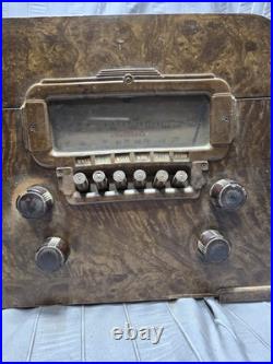 Vintage 1938 Motorola Pushbutton Tube Radio model 59T5 Parts Project Restoration