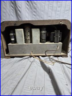 Vintage 1938 Motorola Pushbutton Tube Radio model 59T5 Parts Project Restoration