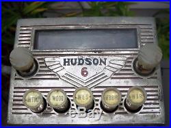 Vintage 1939 Hudson 6 Motor Car Co Automotive Radio Receiver Am Tube Model Db-39