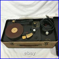 Vintage 1940s Sears Silvertone Phono Wire Recorder Console Parts Or Repair