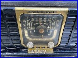 Vintage 1940s Zenith Trans Oceanic 8G005 Ytz1 PARTS Cabinet Map Radio Ham