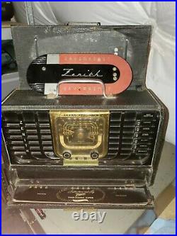 Vintage 1940s Zenith Trans Oceanic 8g005 Ytz1 PARTS Cabinet Map Radio Ham