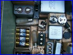 Vintage 1942 Lot Of 157 Individual Unused Parts For Navy Tcs-9 Radio In Org. Box