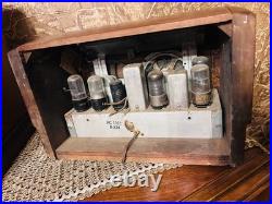 Vintage 1946 RCA Victor 56X3 Wood AM Tube Radio Art Deco Parts Repair