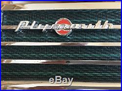 Vintage 1949 1950 Plymouth Push Button Car Radio Chrome Post War