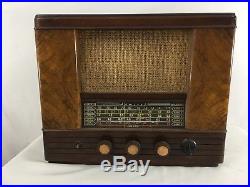 Vintage 1949 Admiral 7T09-S Antique Tube Radio For Parts Not Working