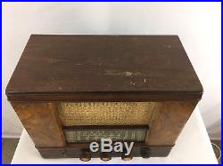 Vintage 1949 Admiral 7T09-S Antique Tube Radio For Parts Not Working