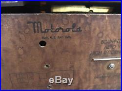 Vintage 1949 Tube RADIO MOTOROLA Model 58X Brown Bakelite Cabinet PARTS/REPAIR