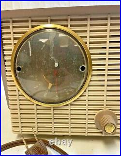 Vintage 1950 RCA Victor Clock Radio Model 4-C-671a For Parts