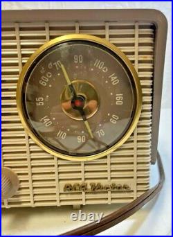 Vintage 1950 RCA Victor Clock Radio Model 4-C-671a For Parts