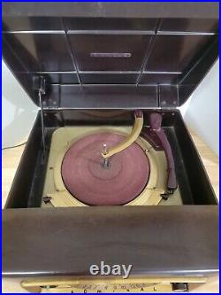 Vintage 1950's Admiral Model 5D32B Radio Record Player Bakelite PARTS OR REPAIR