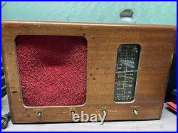 Vintage 1950s Arthur Ansley FM/AM Tube Radio Model R-1 For Parts Or Repair