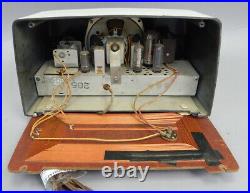 Vintage 1950s Crosley 10-135 Bakelite Dashboard Tube Radio White Parts Repair