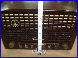 Vintage (1950s) EMERSON Model 653 Tube Table Top AM Radio 4 Parts/Repair